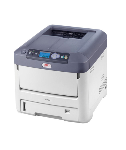 OKI 711WT Laser Printer with Cadlink Digital Factory RIP Software