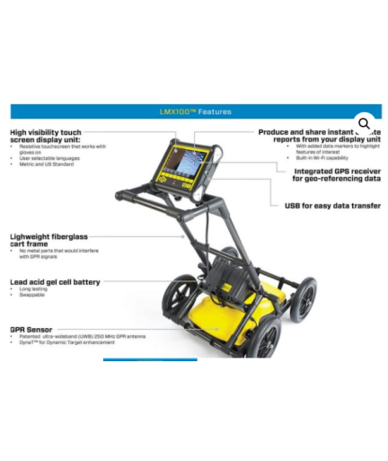 Radiodetection Sensors & Software LMX200 Enhanced System Ground Penetrating Radar GPR w/ GPS